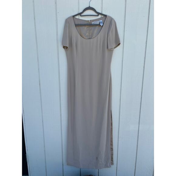 Oleg Cassini Black Tie Maxi Dress And Blazer Set, Size 14 - Picture 5 of 9